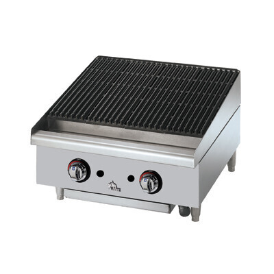 Star Mfg. 6124RCBF Star-Max Charbroiler, Countertop, Gas, 24&quot;