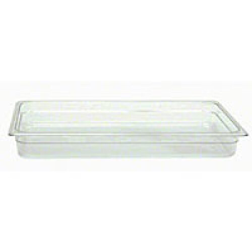 Thunder Group PLPA8002  Food Pan, full size, 2-1/2&quot; deep, shatter and scratch resistant, dishwasher safe, polycarbonate, clear