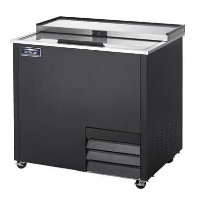 Arctic Air AGF36  Glass Froster, 36&quot;W, self-contained refrigeration, stainless steel sliding lid with lock, (4) epoxy coated shelves, holds (70) 16 oz. Pilsner glasses, electronic thermostat with LED 