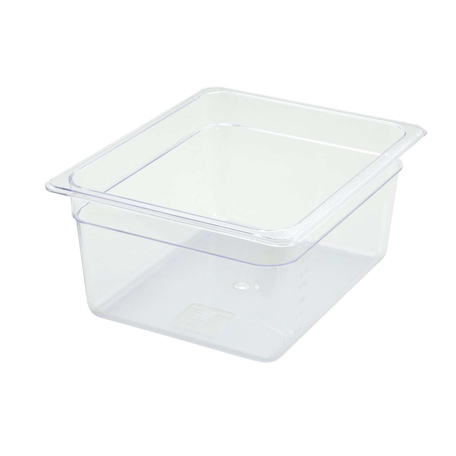 Winco SP7206  Food Pan, 1/2 size, 12-3/4&quot; x 10-3/8&quot;, 5-1/2&quot; deep, -40°F to 210°F temp. range, dishwasher safe, break-resistant polycarbonate