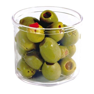 Winco CJ-7P  Condiment Jar, 7 oz., round, plastic, clear