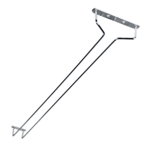 Thunder Group SLKGH024C  Glass Hanger, 24&quot; long, wire, chrome-plated