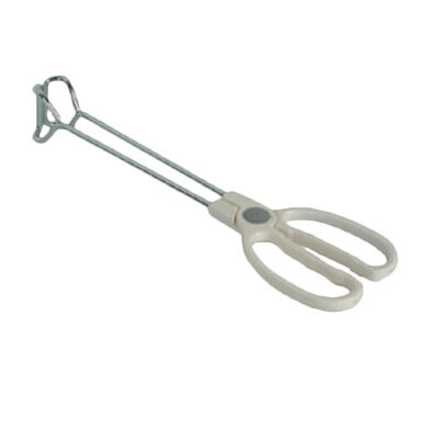 Thunder SLSR010  Scissor Tongs, 10"L, with safety handle, stainless steel