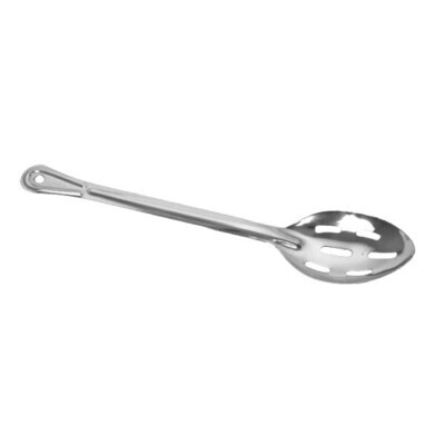 Thunder Group SLSBA312  Basting Spoon, 15" L, slotted, flat handle, hanging hole, stainless steel