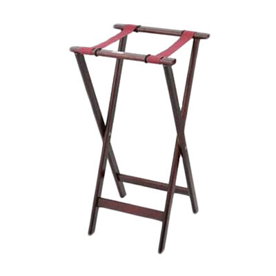 Royal Industries ROY 772 Tray Stand, 38&quot; H, Wood, Walnut Finish