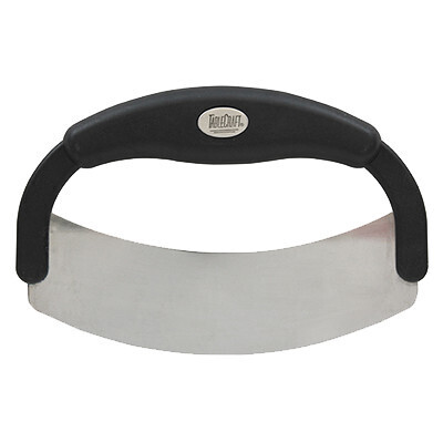 TableCraft H6611 Mezzaluna Food Cutter, handheld, single, dishwasher safe, stainless steel blade, plastic handle