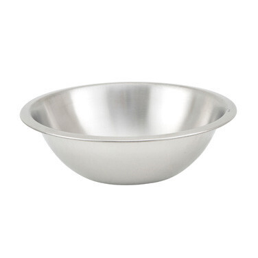 Winco MXHV-150 Mixing Bowl, 1-1/2 qt., 7-3/4" dia. x 2-1/4"H, round, heavy duty, stainless steel