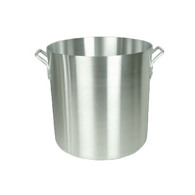Thunder ALSKSP011 Stock Pot , 100 qt, 20-1/4" dia. x 18-1/8"H, 2" riveted handle, aluminum, 4mm thickness, dishwasher safe