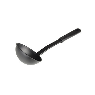 Thunder PLPP007BK  Ladle, 4 oz., 4-1/2&quot; handle, 11-5/8&quot; OA length, heat-resistant up to 410°F, nylon, black