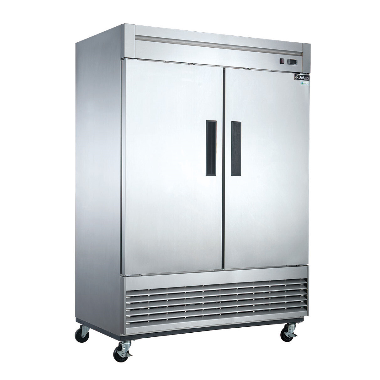 Dukers D55F  Freezer, reach-in, two-section, bottom mount self-contained refrigeration,
