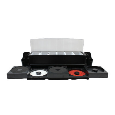 TableCraft BCD1400 Cash &amp; Carry Ultimate Garnish Station, 24-3/4&quot; x 7-1/4&quot; x 6-1/4&quot;