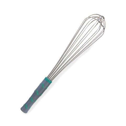 Vollrath 47093 French Whip, 16&quot; Long, One-Piece, Aqua Nylon Handle