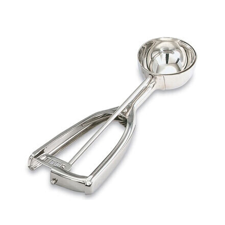 Vollrath 47152 Disher, round bowl, size 12 (2-3/4 oz. capacity), 2-7/16&quot; bowl dia., universal squeeze handle, stainless steel