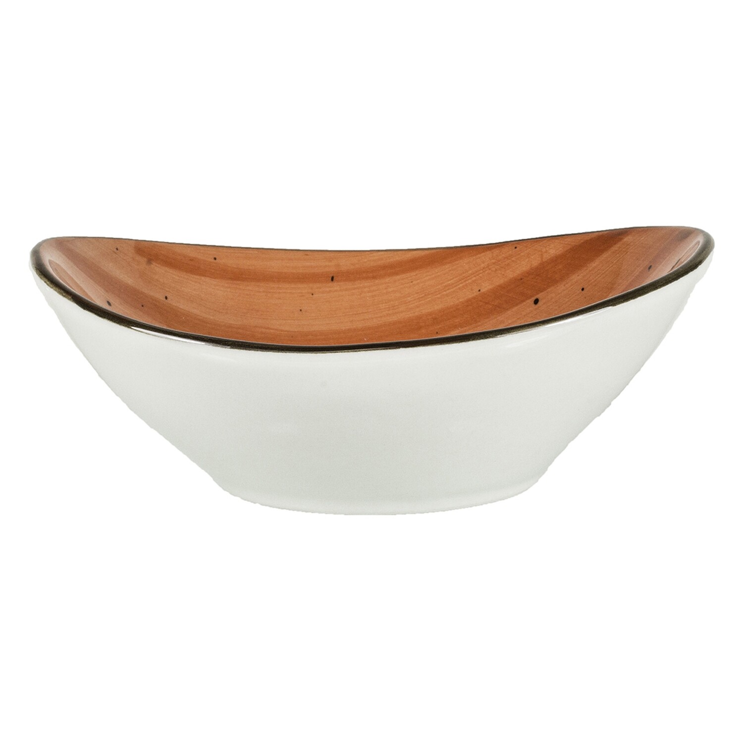 International Tableware RT-11-RU Bowl, 11 oz., 6-1/2&quot; L x 4-1/2&quot;W x 2-1/4&quot;H, oval, microwave &amp; dishwasher safe, lead free, ceramic, ruby. - 3 Dozen per case