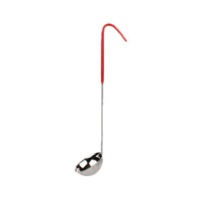 Thunder Group SLOL203  Serving Ladle, 2 oz., one piece, color-coded vinyl handle, heat-resistant up to 392°F, stainless steel, red