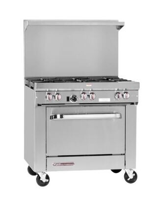 Southbend S36D Gas Range, Standard Oven, Gas, 6 Burner, 36" W