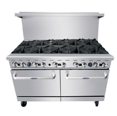 Atosa AGR-10B-LP Cook Rite Range, LP gas, 60&quot;W, (10) 32,000 BTU open burners