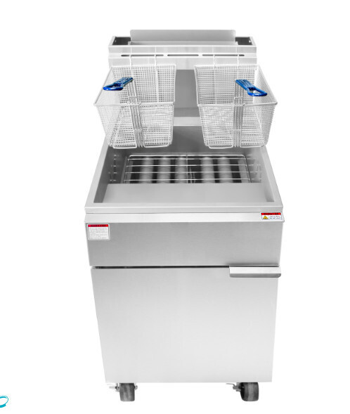 Atosa ATFS-75-LP CookRite Fryer, Propane Gas Fryer, floor model, 75 lbs. fat capacity