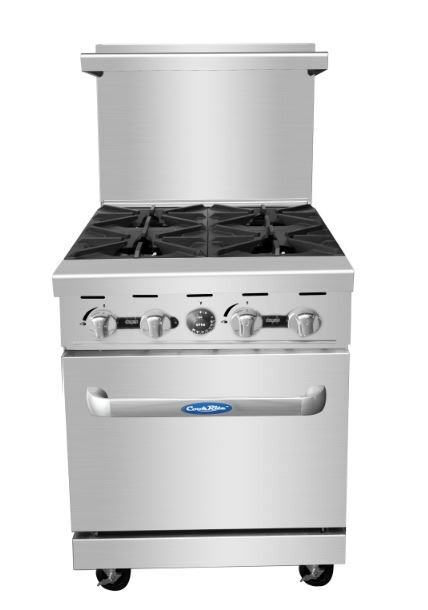 Atosa AGR-4B-LP CookRite Range, LP gas, 24&quot;W x 31&quot;D x 57-3/8&quot;H, (4) 32,000 BTU open burners