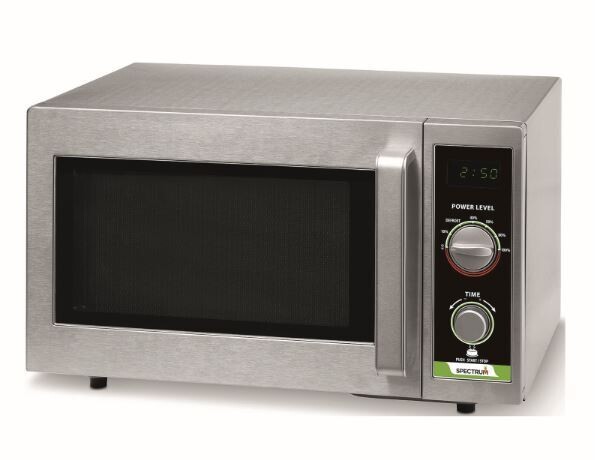 Winco EMW-1000SD Spectrum™ Commercial Microwave, .9 cubic feet capacity, 1450 W input power, dial control, accommodates 12&quot; dia.