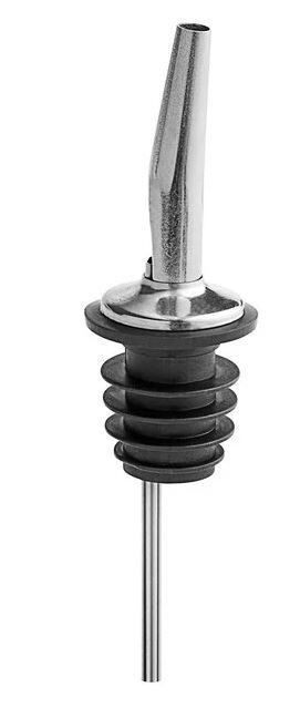 Acopa 176POURT Stainless Steel Liquor Pourer with Tapered Speed Jet - 12/Pack