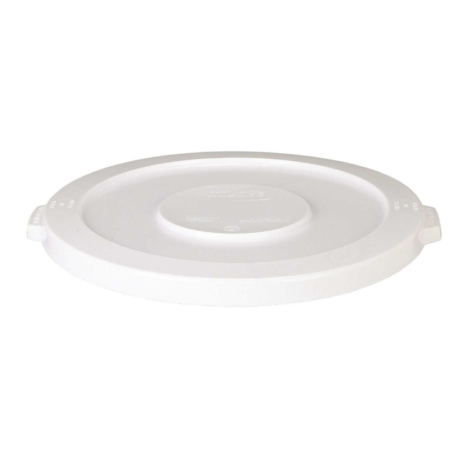 Royal Industries Huskee 3201WH Lid, for 32 gallon trash can, plastic, white, USDA, FDA, NSF, Made in USA