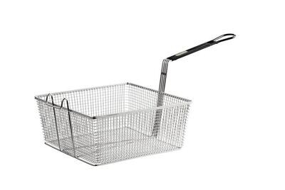 Pitco P6072143 Equivalent 13 1/4&quot; x 13 3/8&quot; x 5 3/4&quot; Full Size Fryer Basket with Front Hook