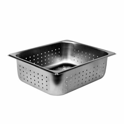 Thunder STPA3124PF  Steam Table Pan, 1/2 size, perforated, 4" deep, anti-jam, 24 gauge, 18/8 stainless steel
