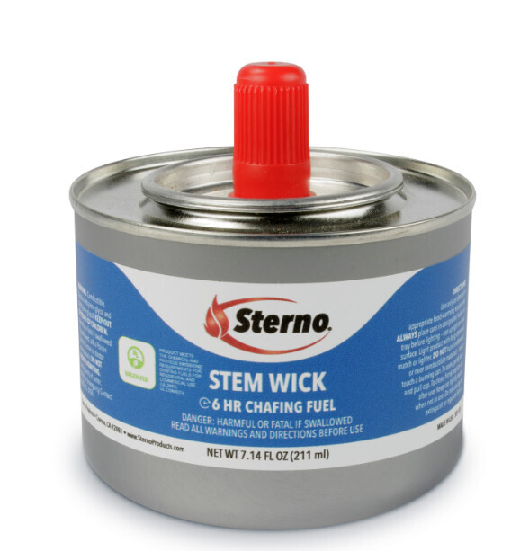 Sterno 10102 chafing dish fuel stem wick chafing fuel 6 hour stem wick