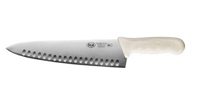 Winco KWP-101 Chef's Knife 10", hollow ground edge, white handle