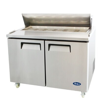 Atosa MSF3610GR Atosa Sandwich/Salad Top Refrigerator, two-section, 36-5/16&quot;W x 30&quot;D x 41-3/8&quot;H,