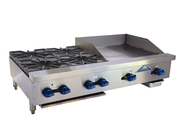 Comstock-Castle FHP48-24-2LB  Char-Broiler/Griddle Combination, countertop, gas, 48&quot;  , 3/4&quot; thick griddle plate