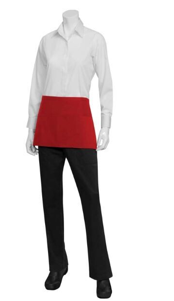 Chef Works F9-RED Waist Apron,