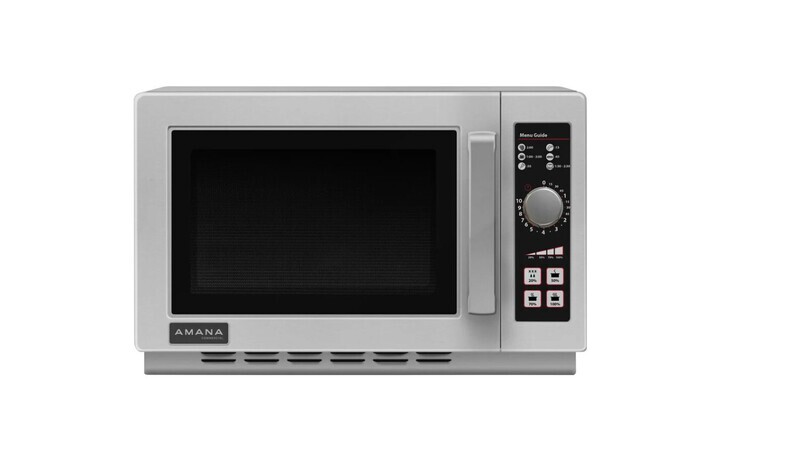 Amana RCS10DSE Medium Volume Stainless Steel Commercial Microwave - 120V, 1000W
