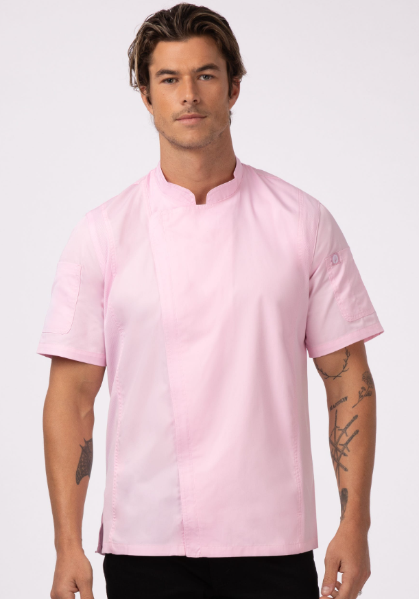 Chef Works BCSZ009-M Springfield Chef&#39;s Coat Short Sleeve,  Medium