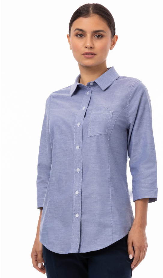 Chef Work SES01W Modern Oxford Classic Shirt