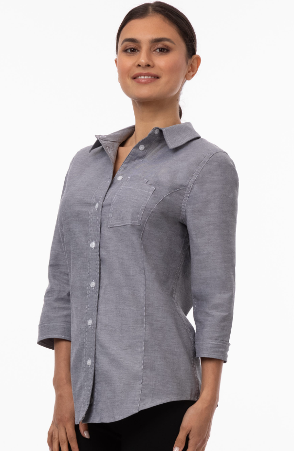 Chef Work SES01W Modern Oxford Classic Shirt