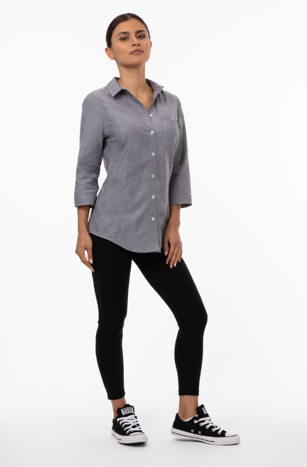 Chef Work SES01W Modern Oxford Classic Shirt