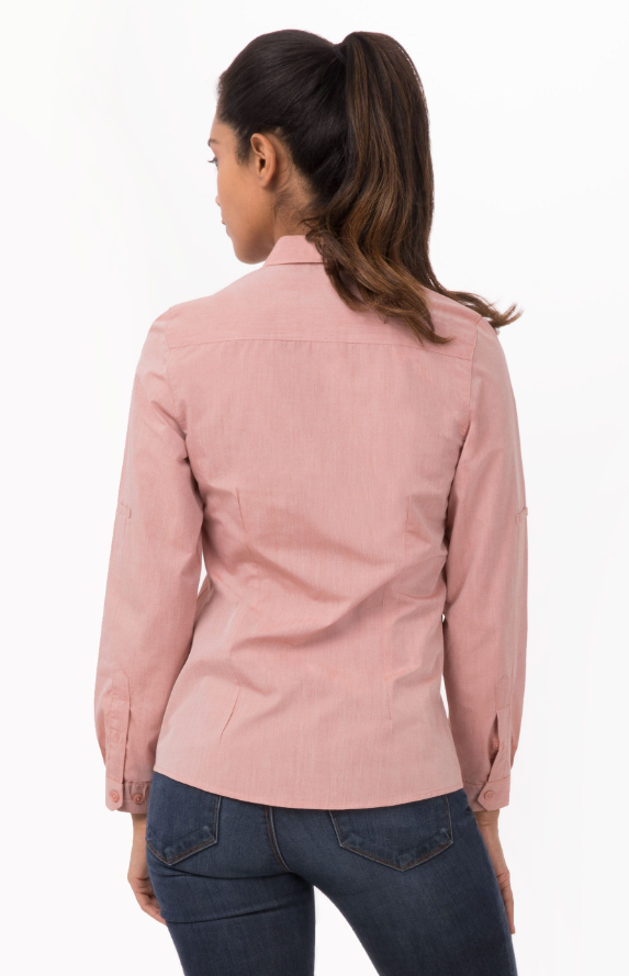 Chef Works SHC06W Modern Chambray Dress Shirt