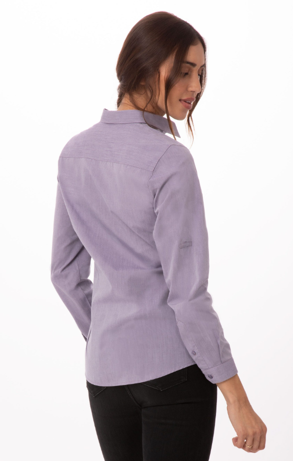 Chef Works SHC06W Modern Chambray Dress Shirt