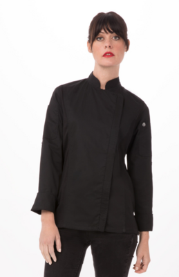 Chef Works BCWLZ005-L Hartford Chef's Coat Women Long Sleeve, Large