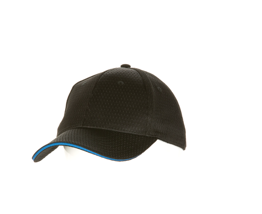 Chef Works BCCT Baseball Cap Chef&#39;s Hat, Black with variety color trim