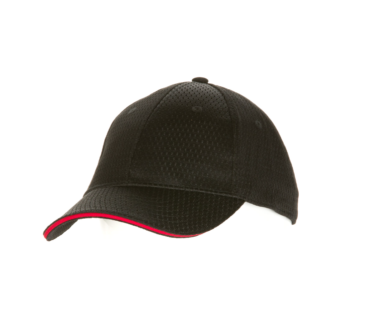 Chef Works BCCT Baseball Cap Chef&#39;s Hat, Black with variety color trim