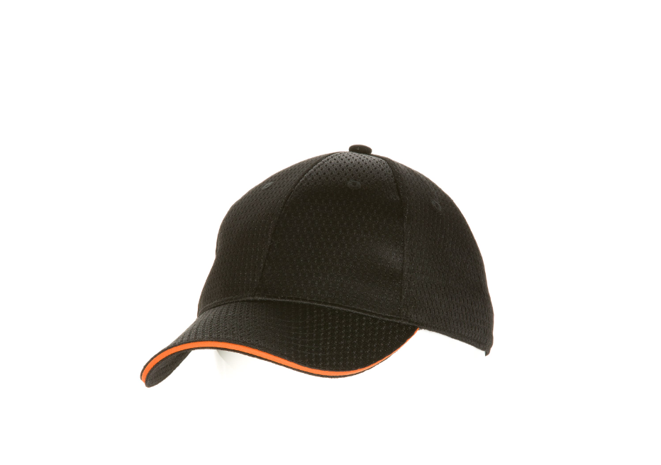 Chef Works BCCT Baseball Cap Chef&#39;s Hat, Black with variety color trim