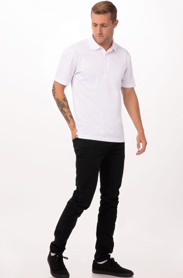 Chef Works ST650 Men&#39;s SPORTEK® Polo Shirt