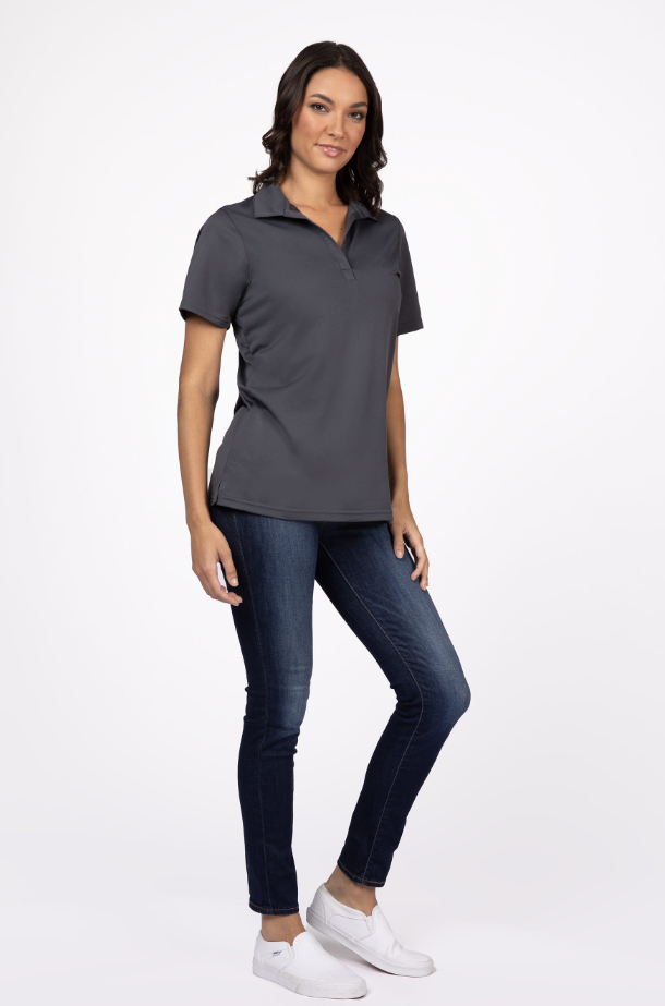 Chef Works Z650W Woman&#39;s Collared Polo Shirt