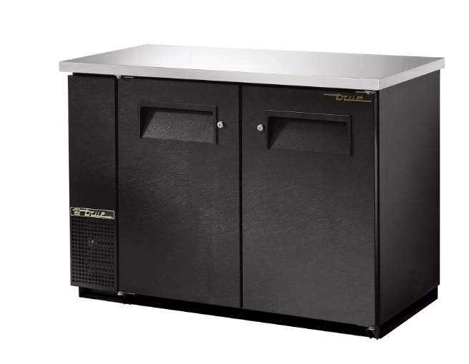 True Mfg. TBB-24-48-HC Back Bar Cooler, Two Section, (2) 1/2 Keg Capacity, 49.12&quot;