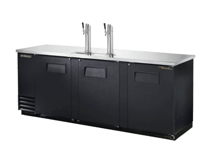 True TDD-4-HC Manufacturing Draft Beer Cooler, Stainless Steel Countertop, (4) 1/2 Keg Capacity