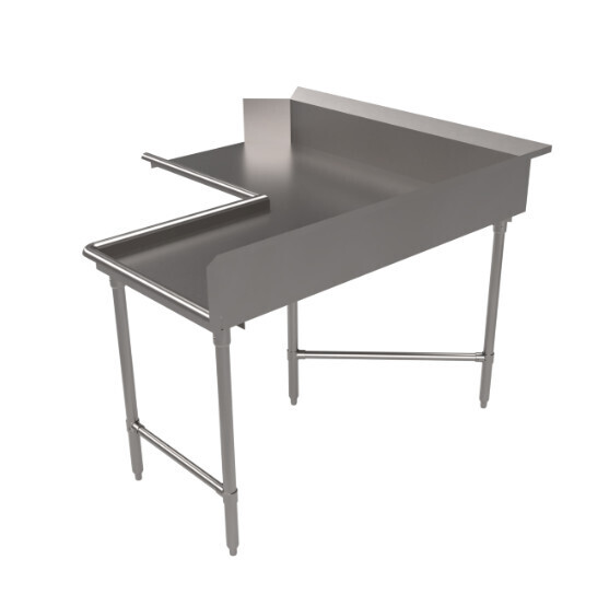 BK Resources BKCDT6-C6048R Clean Dishtable, corner design, 60&quot;W x 48&quot;D, L-shaped
