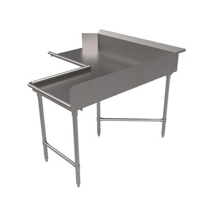 BK Resources BKCDT6-C6048R Clean Dishtable, corner design, 60&quot;W x 48&quot;D, L-shaped